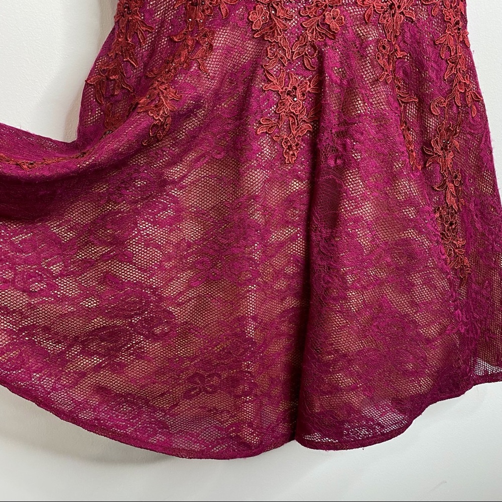 Envious Couture Prom by Karishma Beaded Lace Illusion Dress - Picture 7 of 15